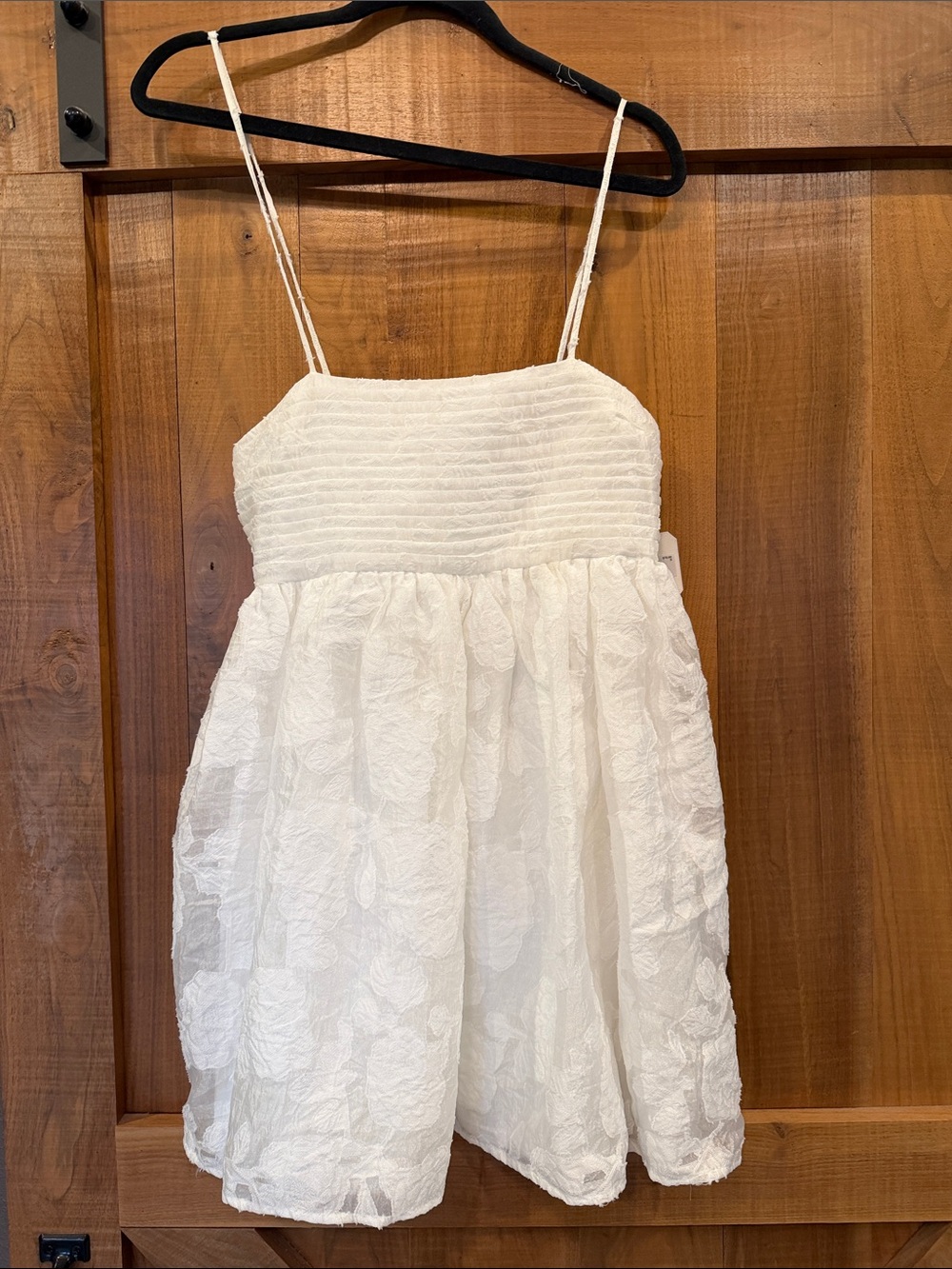 Altar'd State White Textured Floral Sundress